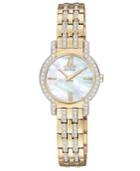 Citizen Watch, Women's Eco-drive Silhouette Gold-tone Stainless Steel Bracelet 22mm Ex1242-56d