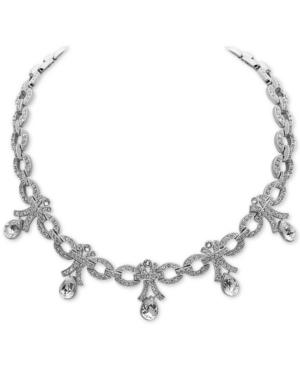 Nina Silver-tone Swarovski Cyrstal Collar Necklace