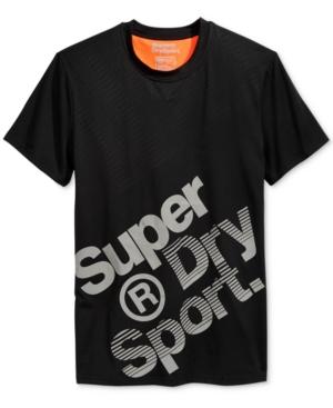 Superdry Men's Sport Runner Graphic-print Logo T-shirt