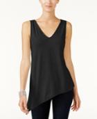 Inc International Concepts Petite Asymmetrical Tank Top, Created For Macy's
