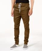 Jaywalker Men's Ruched Ankle-zip Joggers