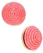 Kate Spade New York Gold-tone Beaded Button Stud Earrings
