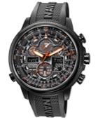 Citizen Men's Eco-drive Navihawk A-t Black Polyurethane Strap Watch 48mm Jy8035-04e