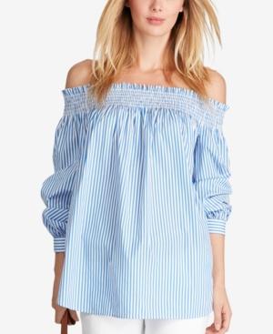 Polo Ralph Lauren Striped Cold-shoulder Shirt