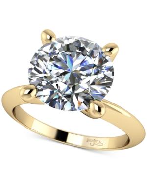 Knife-edge Solitaire Mount In 14k Gold