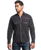 Affliction Abandon City Textured Button-front Shirt