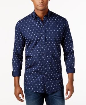 Club Room Men's Nautical Print Shirt, Only At Macy's