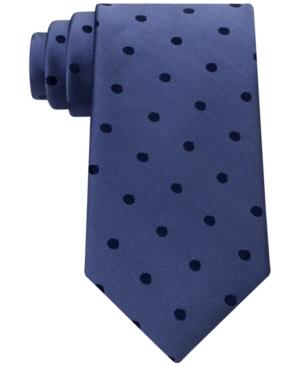 Calvin Klein Men's Satin Sheen Mini Dot Slim Tie