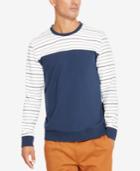 Kenneth Cole Reaction Men's Colorblocked Pinstripe Sweatshirt
