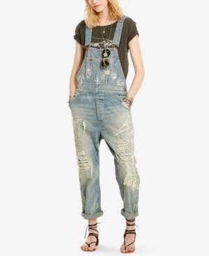 Denim & Supply Ralph Lauren Clayton Distressed Overalls