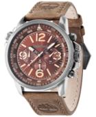 Timberland Men's Shermand Brown Leather Strap Watch 46x56mm Tbl13910jsu12