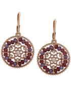 Lonna & Lilly Gold-tone Beaded Filigree Drop Earrings