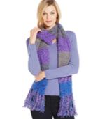 Charter Club Mixed Media Chenille Oblong Scarf, Only At Macy's