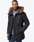 Sean John Faux-fur-trim Hooded Long Parka