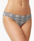Hula Honey Mini Tribal Pulse Printed Cheeky Bikini Bottom Women's Swimsuit