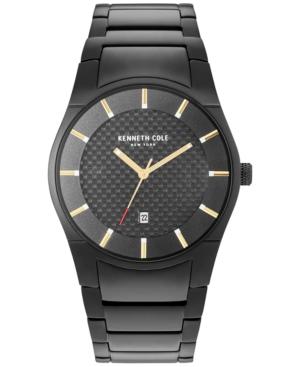 Kenneth Cole New York Men's Black Stainless Steel Bracelet Watch 42mm Kc15103002