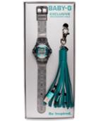 G-shock Women's Digital Baby-g Gray Resin Strap Watch & Usb Charging Tassel Gift Set, 46mm, A Macy's Exclusive Style