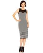 Rachel Rachel Roy Sleeveless Mixed-media Sheath Dress