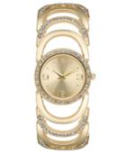 Charter Club Women's Gold-tone Crystal Accent Bracelet Watch 34mm, Created For Macy's