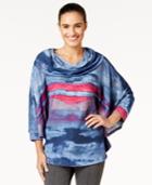 Miraclesuit Cowl-neck Printed Poncho