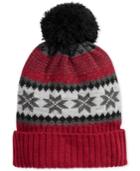 Club Room Men's Fair Isle Pom-pom Beanie, Created For Macy's