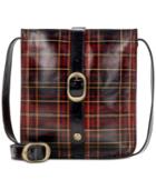 Patricia Nash Venezia Tartan Plaid Leather Crossbody