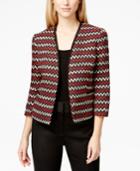 Kasper Petite Zigzag Tweed Jacket