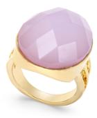 Inc International Concepts Gold-tone Pink Crystal Cocktail Ring, Only At Macy's