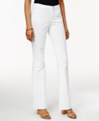 Style & Co. Ripped White Wash Curvy-fit Flared Jeans, Only At Macy's