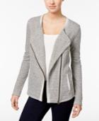 Style & Co. Jacquard Moto Jacket, Only At Macy's