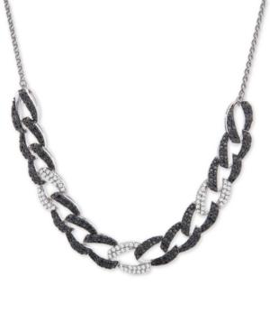 Wrapped In Love Diamond Large Link 26 Slider Necklace (1 Ct. T.w.) In 14k White Gold, Created For Macy's