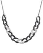 Wrapped In Love Diamond Large Link 26 Slider Necklace (1 Ct. T.w.) In 14k White Gold, Created For Macy's