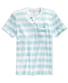 Inc International Concepts Men's Distress Stripe Split-neck Pocket T-shirt, Only At Macy's