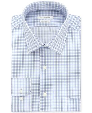 Van Heusen Blue Multi-check Dress Shirt