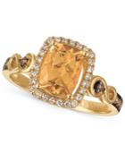 Le Vian Chocolatier Yellow Beryl (1 Ct. T.w.) And Diamond (1/4 Ct. T.w.) Ring In 14k Gold