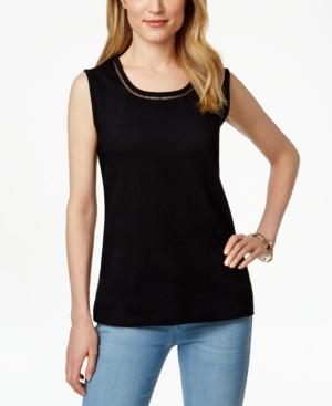 Karen Scott Scoop-neck Tank Top, Only At Macy's