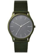 Skagen Men's Jorn Green Stainless Steel Mesh Bracelet Watch 41mm