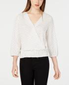 Bcx Juniors' Printed Smocked-waist Top
