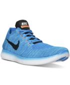 Nike Men's Free Rn Flyknit Running Sneakers From Finish Line