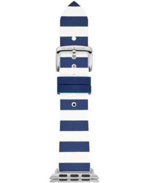 Kate Spade New York Navy & White Striped Silicone Apple Watch Strap