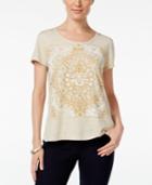 Style & Co. Petite Medallion Graphic T-shirt, Only At Macy's