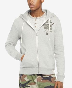 Denim & Supply Ralph Lauren Printed Fleece Full-zip Hoodie