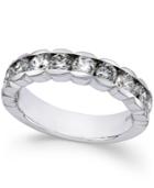 Diamond Channel-set Band (1-1/2 Ct. T.w.) In 14k White Gold