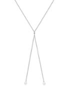Cultured Freshwater Pearl (9-1/2mm) Lariat Necklace In Sterling Silver