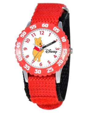 Disney Pooh Boys' Stainless Steel Time Teacher Watch