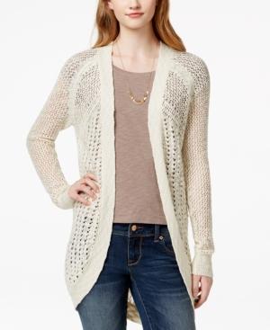 Roxy Juniors' Ocean Of Love Open-knit Cardigan Sweater