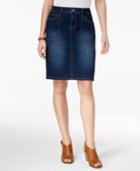 Style & Co Denim Pencil Skirt, Created For Macy's