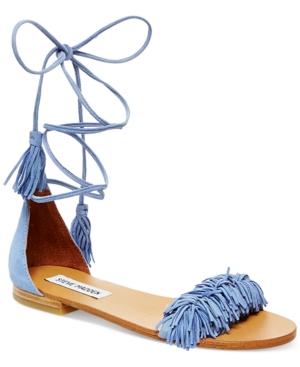 Steve Madden Women's Sweetyy Lace-up Flat Sandals