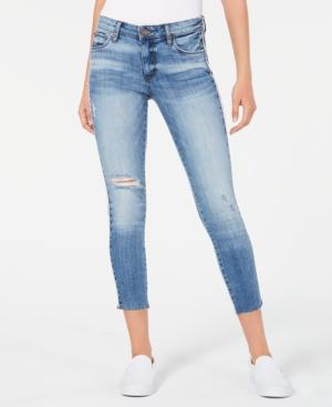 Sts Blue Emma Cropped Side-stripe Skinny Jeans