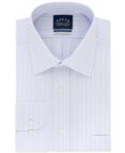 Eagle Men's Classic Fit Non-iron Flex Collar Performance Stripe Dress Shirt